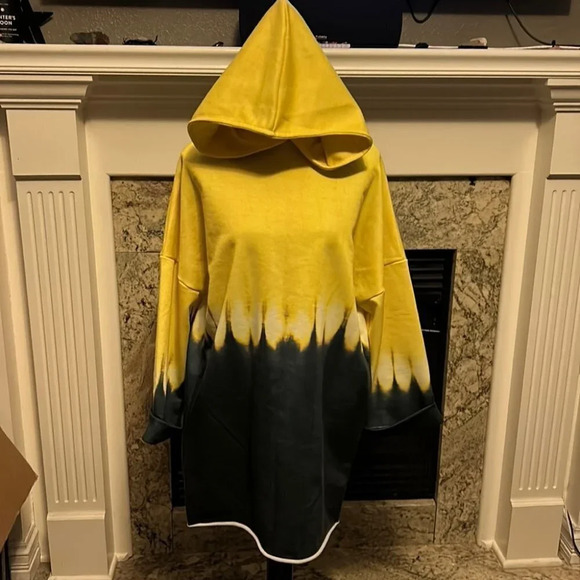 asos yellow & grey hoodie - Picture 1 of 5